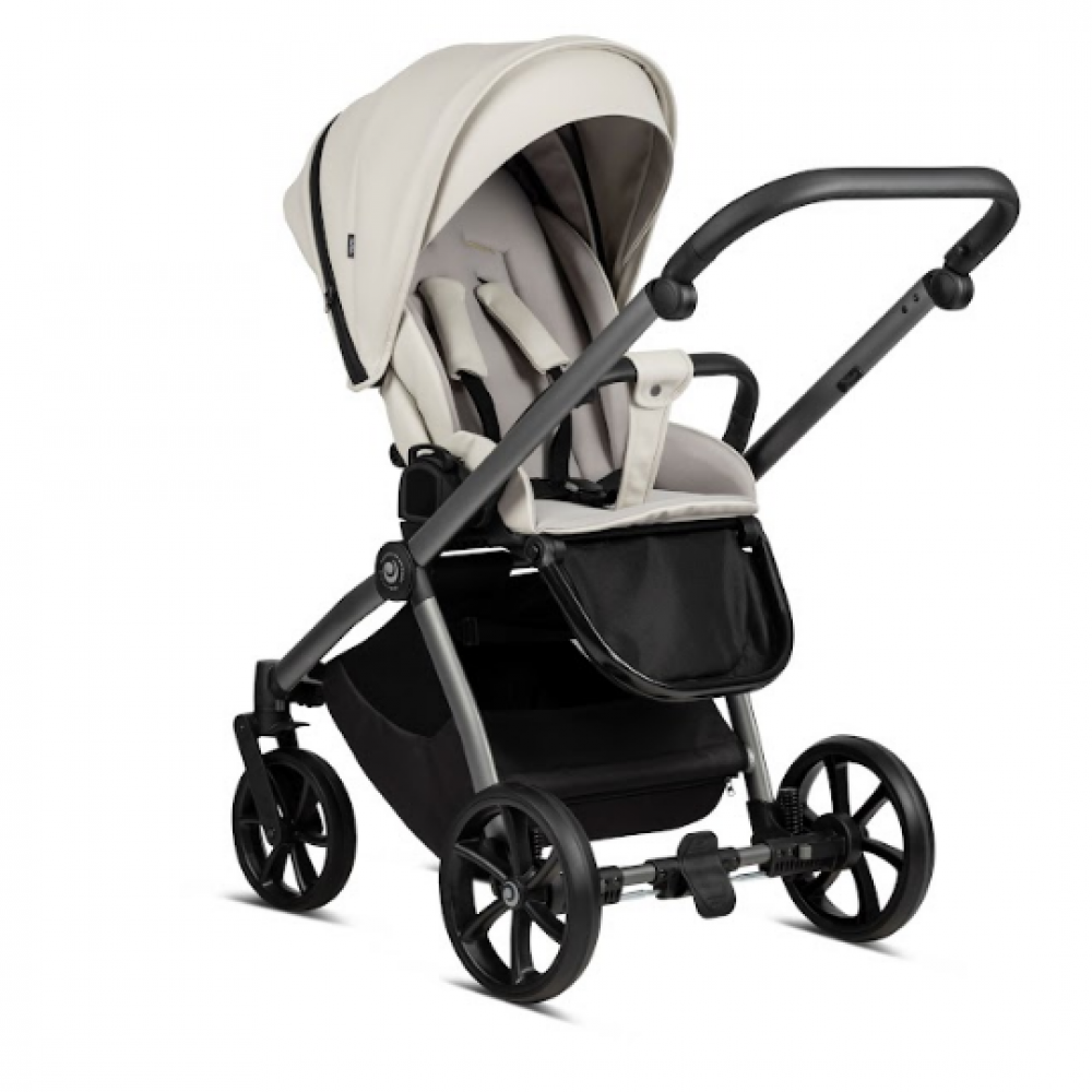 Коляска 3 в 1 Tutis Mio Eco-Leather, Light Gray (057)