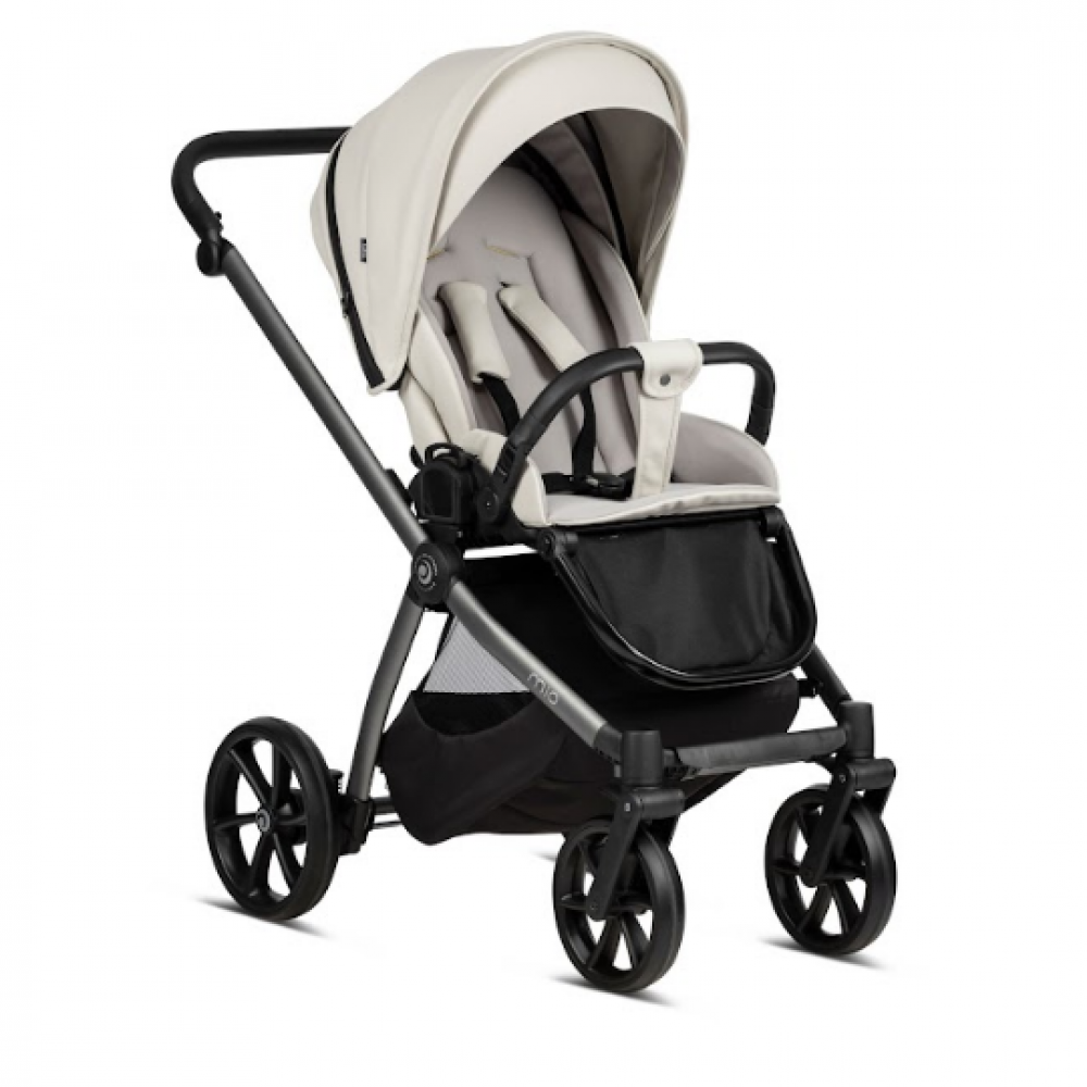 Коляска 3 в 1 Tutis Mio Eco-Leather, Light Gray (057)