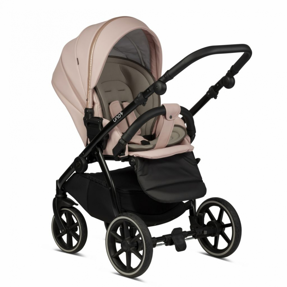 Коляска 3 в 1 Tutis Uno 3+ Leather, Peach (197)