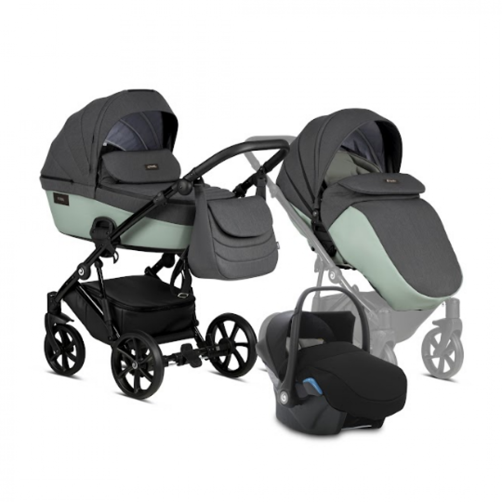 Коляска 3 в 1 Tutis Viva 4 Essential, Sage (039)