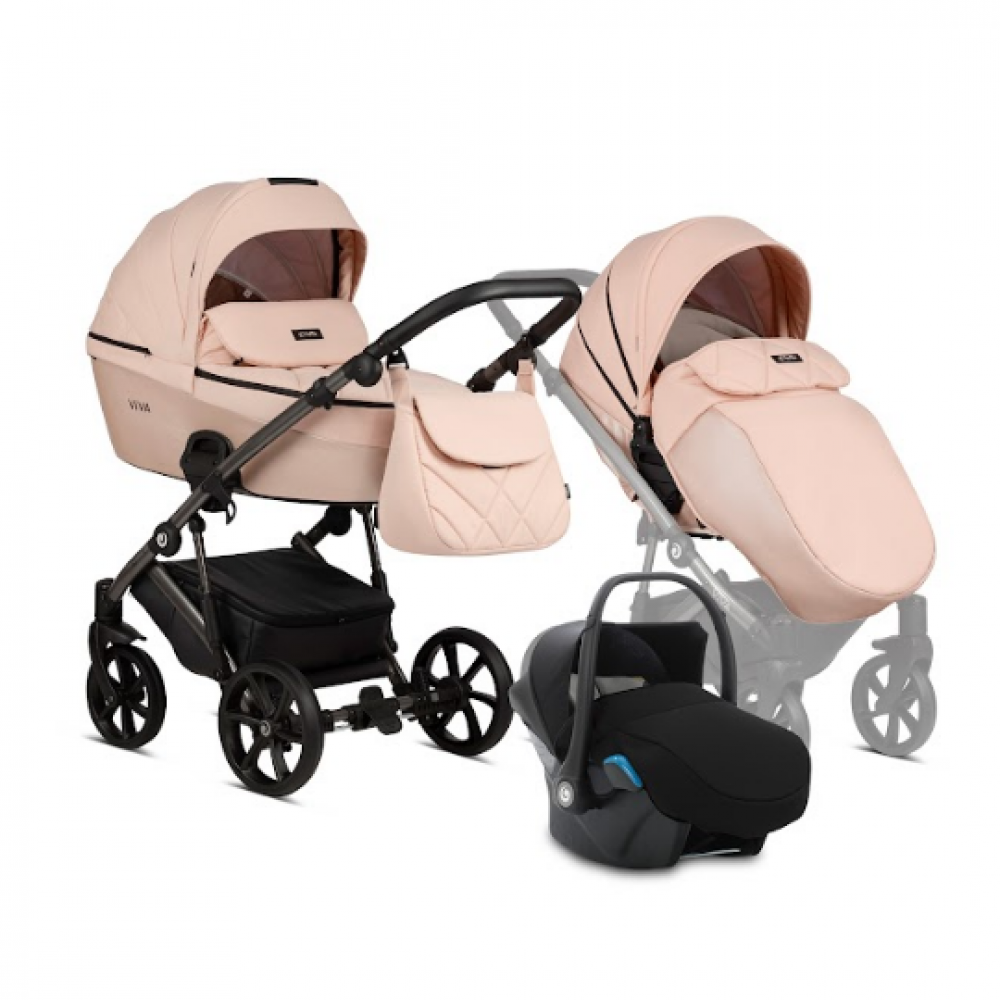 Коляска 3 в 1 Tutis Viva 4 Luxury, Rose Quartz (062)