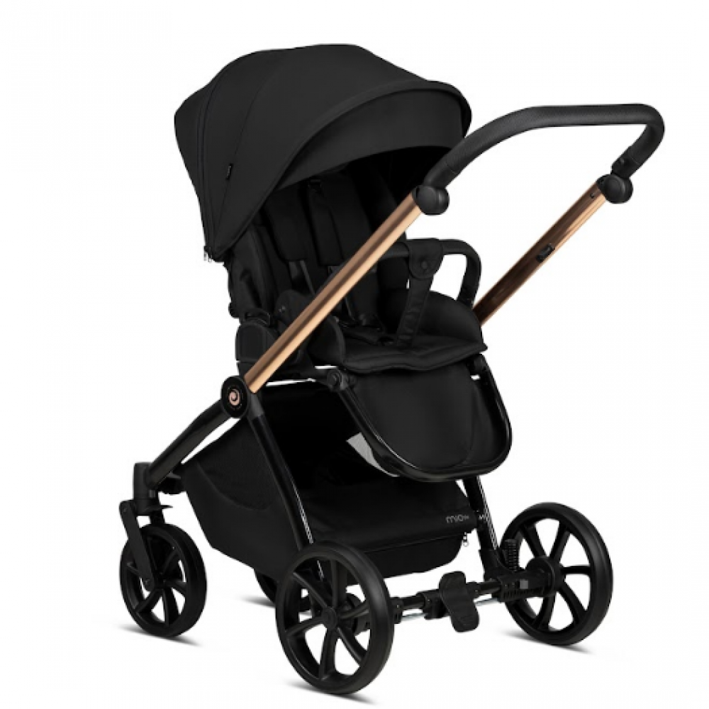 Коляска 3 в 1 Tutis Mio Plus Termo Black Edition, Rose Gold (292)