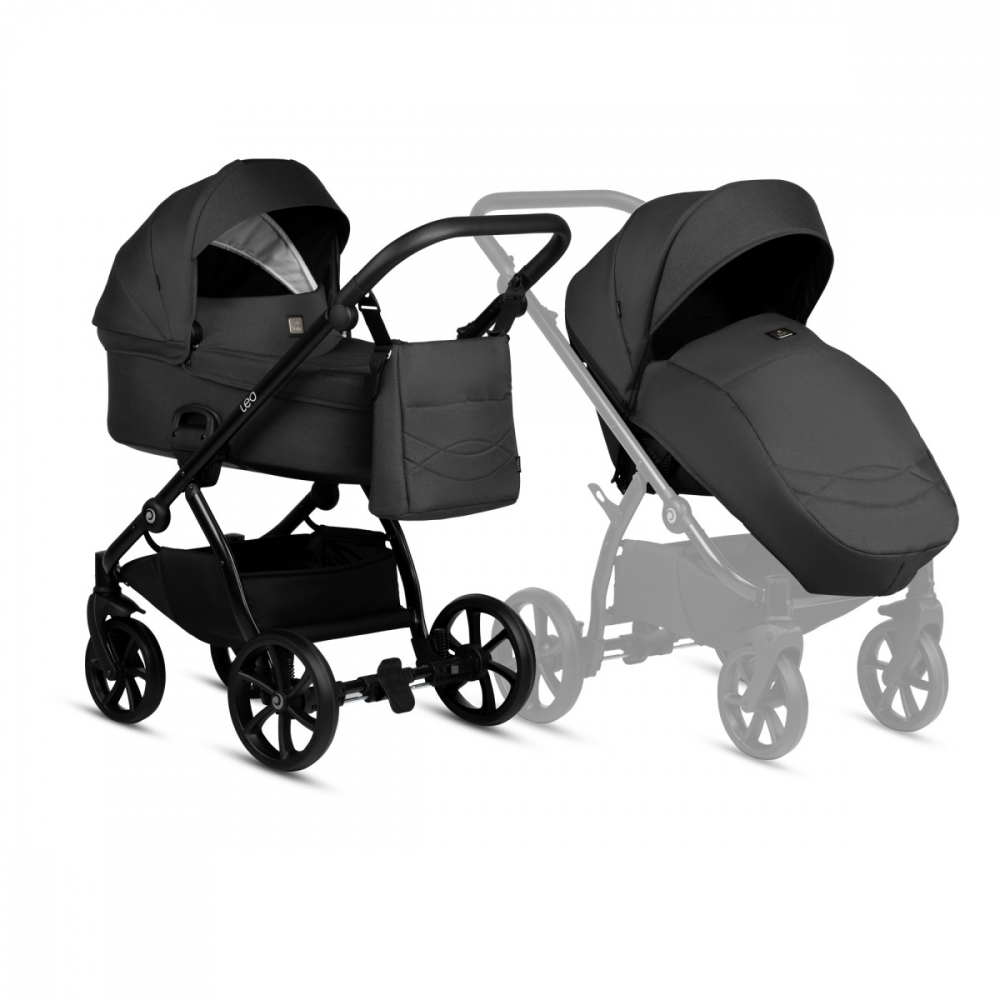 Коляска 3 в 1 Tutis Leo, Black (020)