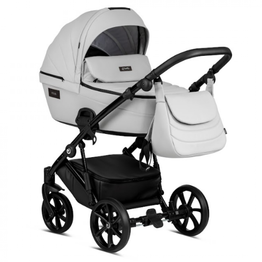 Коляска 3 в 1 Tutis Viva 4 Eco-Leather, Cloud (085)