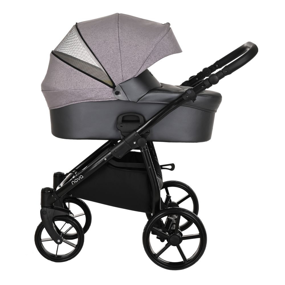 Коляска 2 в 1 Tutis Novo Reflective 2022, Antracite Metalic / Grey Reflective Print (227)