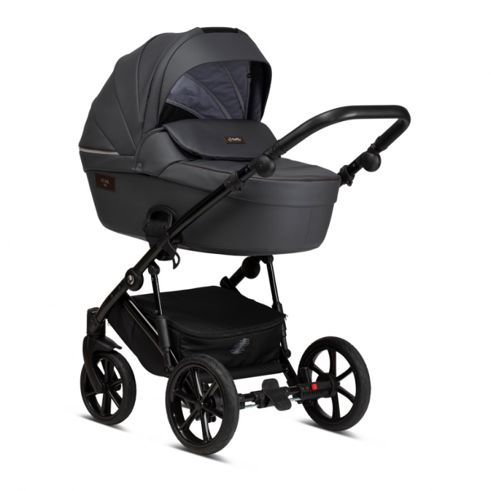 Коляска 2 в 1 Tutis Viva Life Leather 2020, Shadow Grey (087)