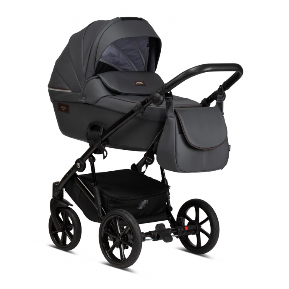 Коляска 2 в 1 Tutis Viva Life Leather 2020, Shadow Grey (087)