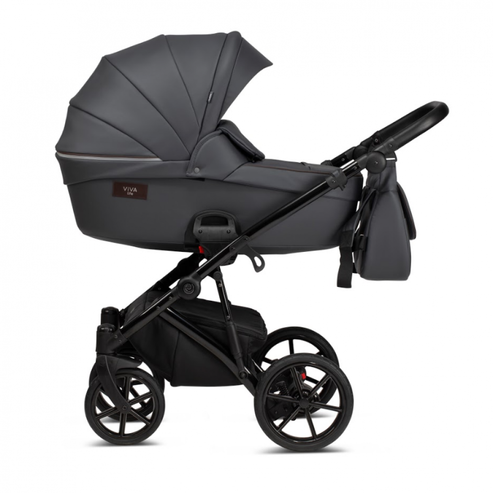 Коляска 2 в 1 Tutis Viva Life Leather 2020, Shadow Grey (087)