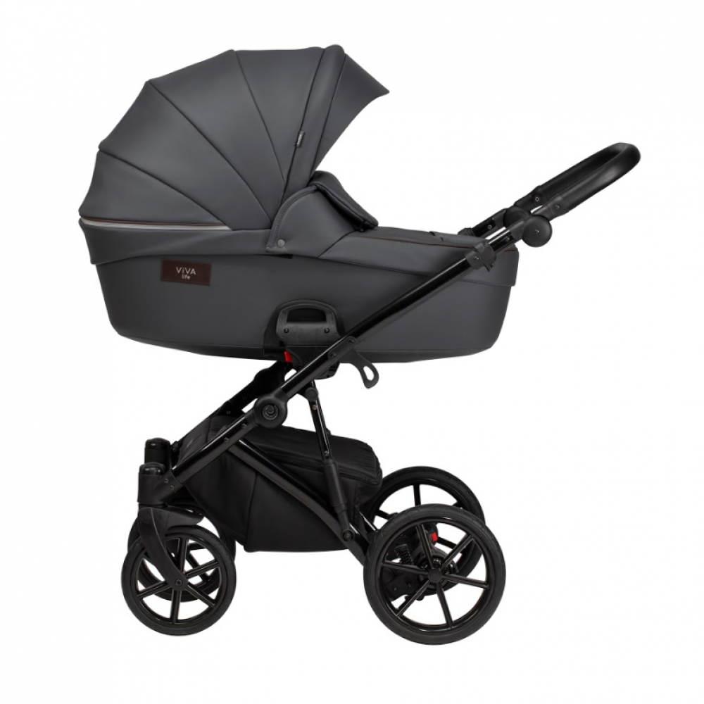 Коляска 2 в 1 Tutis Viva Life Leather 2020, Shadow Grey (087)
