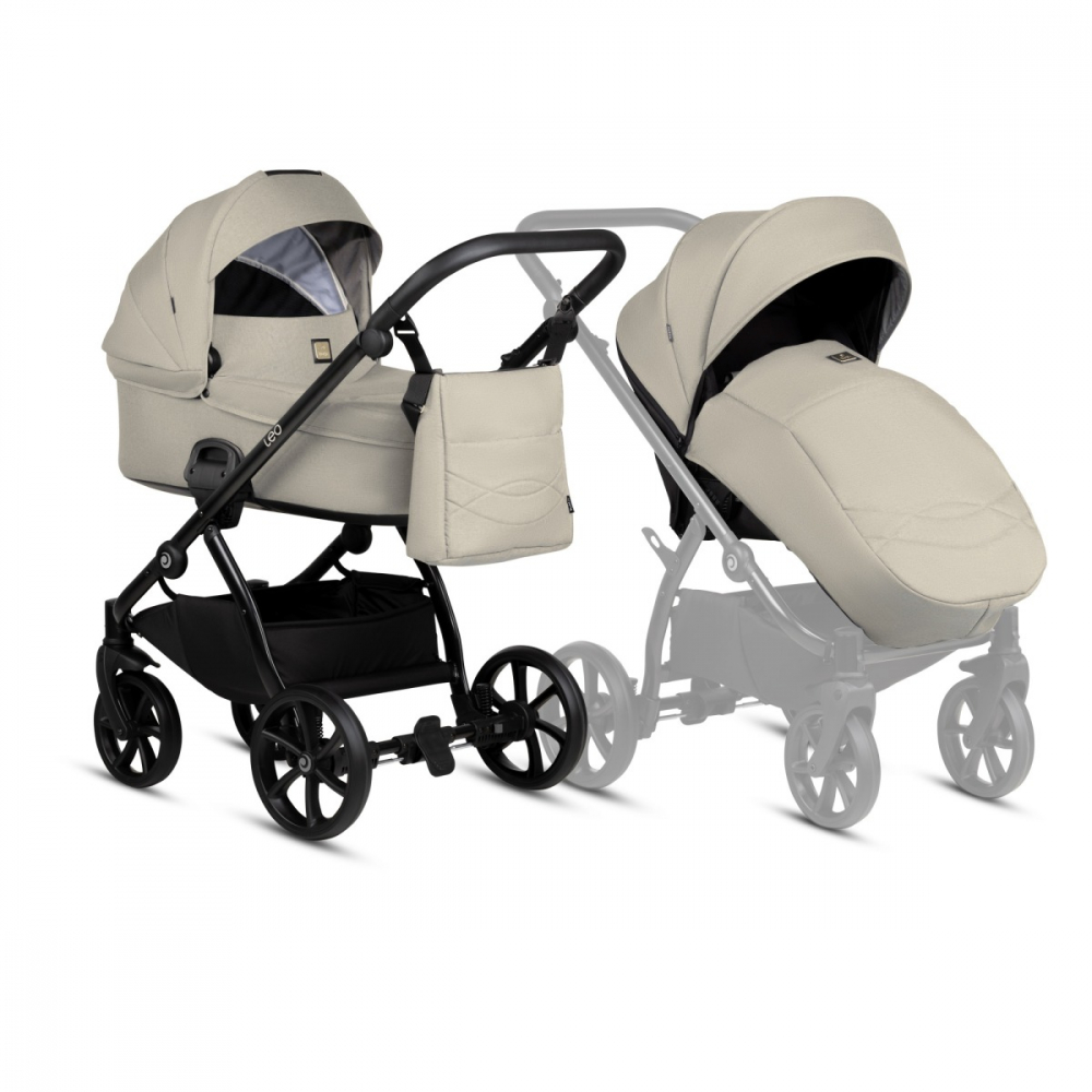Коляска 2 в 1 Tutis Leo, Warm Grey (068)
