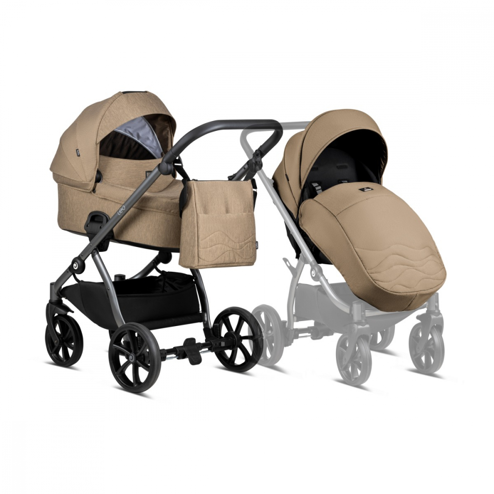 Коляска 3 в 1 Tutis Leo, Brown (104)