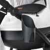 Коляска Tutis Nanni Leather 2021 2 в 1 Белый + Черный