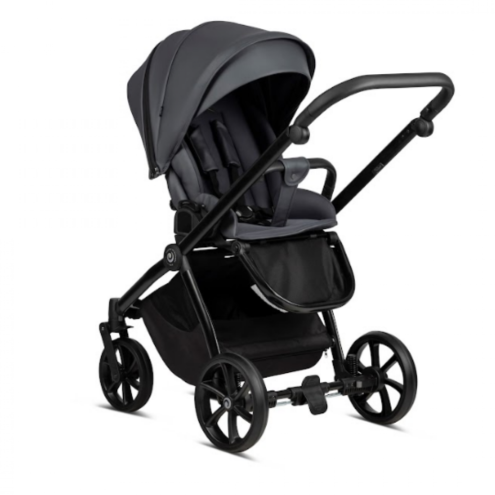 Коляска 2 в 1 Tutis Mio Eco-Leather, Dark Gray (021)