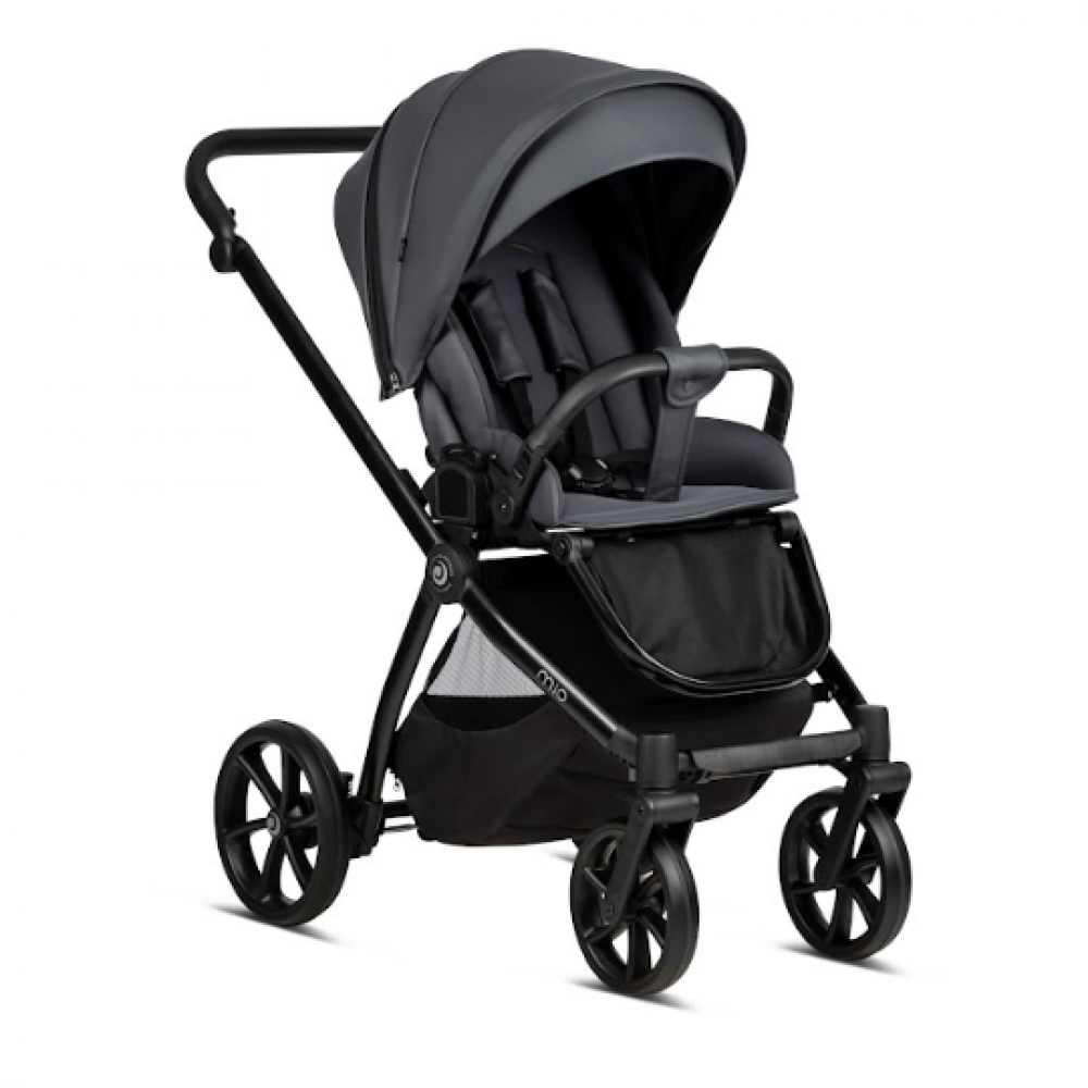 Коляска 2 в 1 Tutis Mio Eco-Leather, Dark Gray (021)