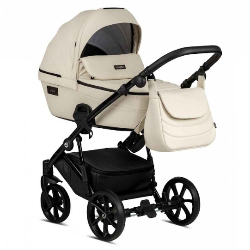 Коляска 2 в 1 Tutis Viva 4 Eco-Leather, Vanilla (086)