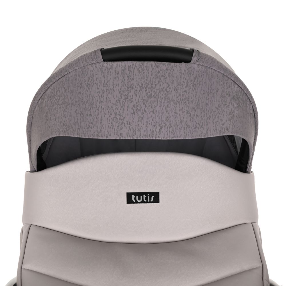 Коляска 2 в 1 Tutis Novo Reflective 2022, Pearl Metalic / Grey Reflective Print (043)