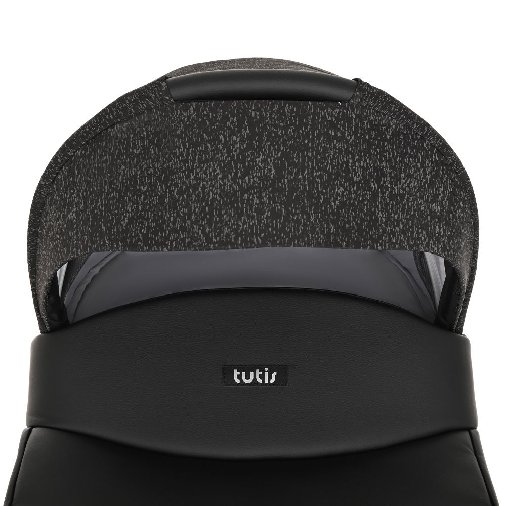Коляска 2 в 1 Tutis Novo Reflective 2022, Black / Black Reflective Print (141)