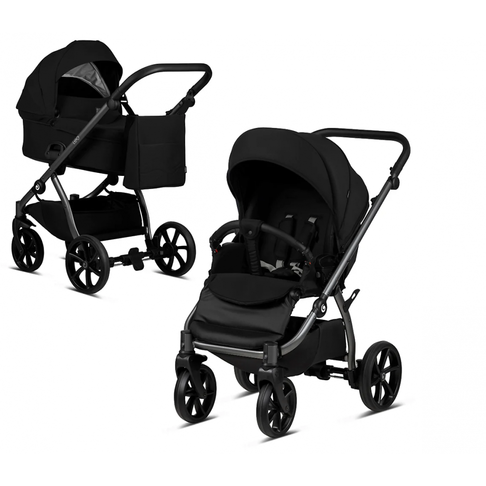 Коляска 3 в 1 Tutis Leo, Jet Black (006)